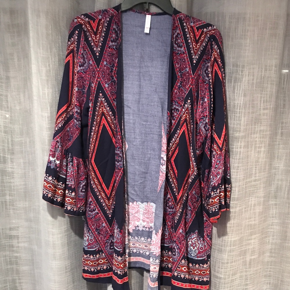 Navy/red kimono by Xhileration from Target.